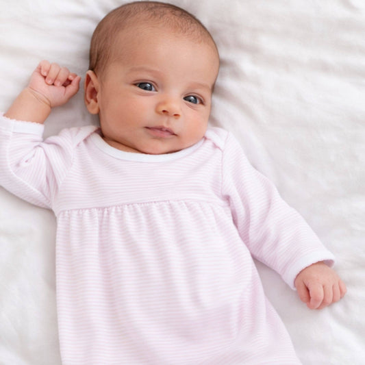 Magnolia Baby | Mini Stripes Gown - Pink