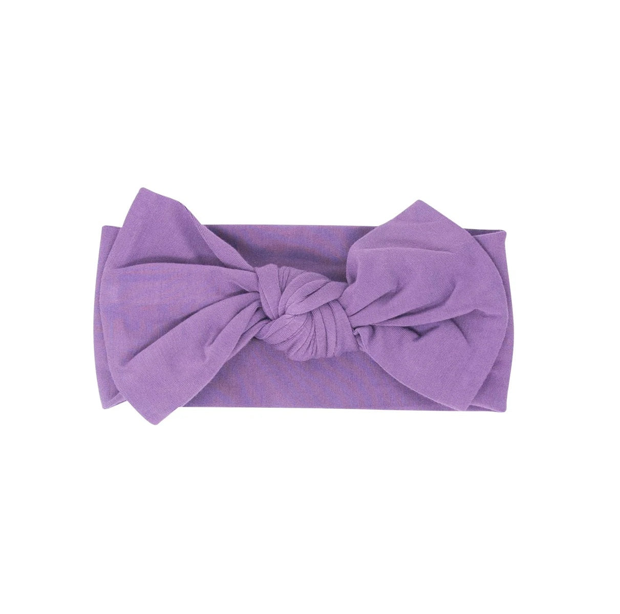 Sweet Bamboo - Ruffle Gown and Knotted Bow -  Grape Jelly