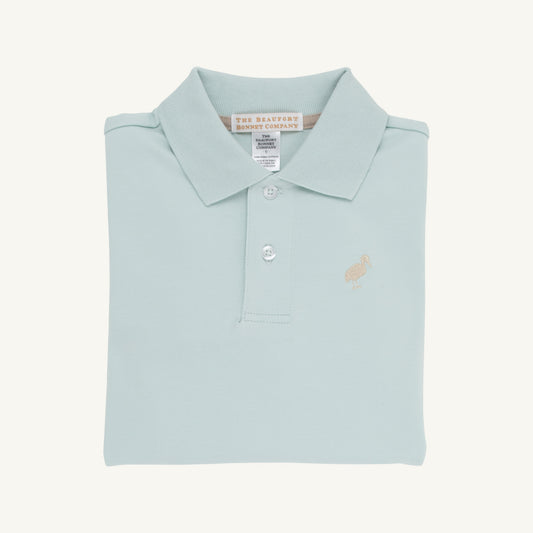 TBBC | Prim and Proper Polo LS - Old Greenwich Green with Keeneland Khaki