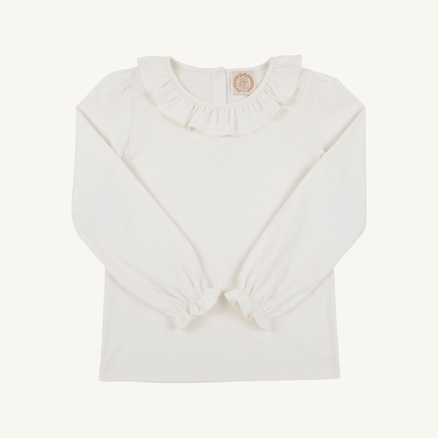 TBBC | Long Sleeve Ramona Ruffle Shirt - Palmetto Pearl