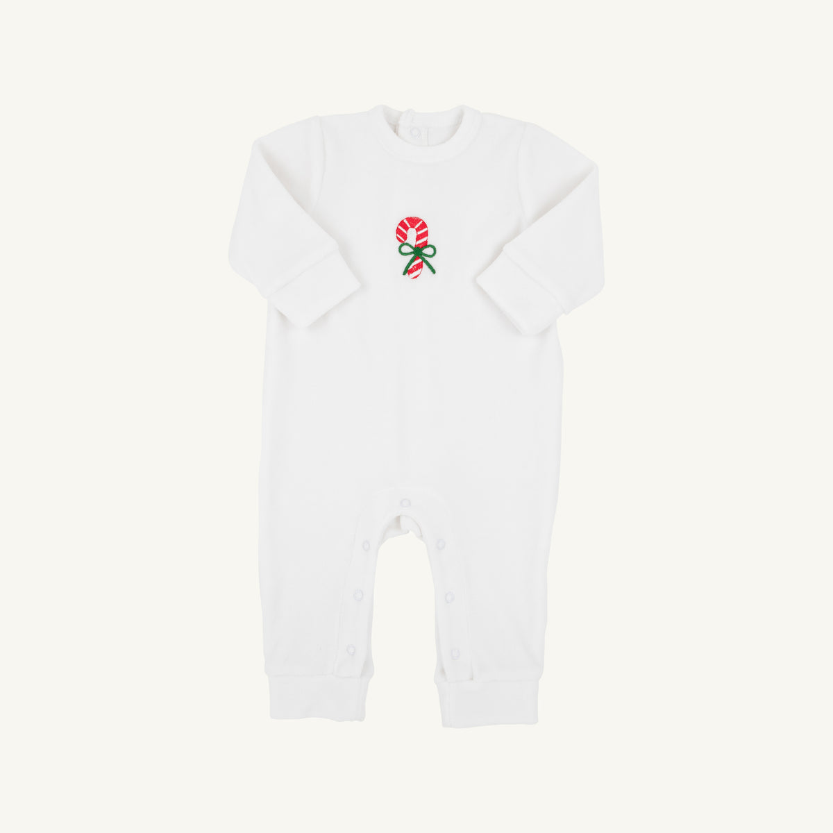 TBBC | Paxton Playsuit - Palmetto Pearl with Candy Cane