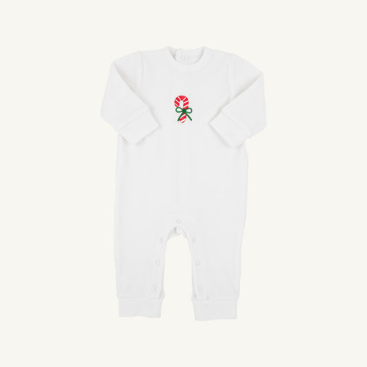 TBBC | Paxton Playsuit - Palmetto Pearl with Candy Cane