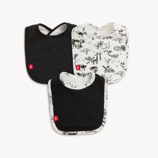 Magnetic Me | Modal Bib 3-Pack - Animal Safari