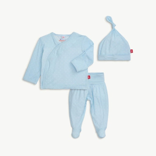 Magnetic Me | Magnetic Take Me Home Kimono Set - Pin Dot Blue