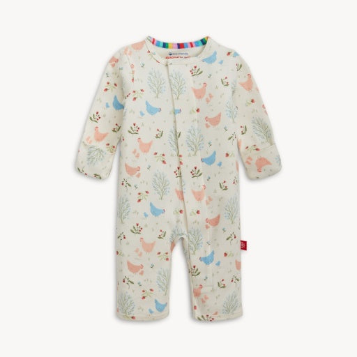 Magnetic Me | Organic Cotton Magnetic Coverall - Chicken Tender