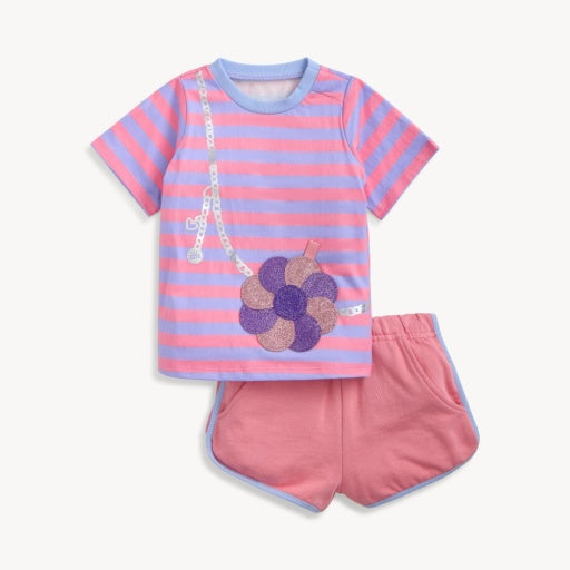 Magnetic Me | Peek-A-Pocket T-Shirt & Shorts Set - Flower Power