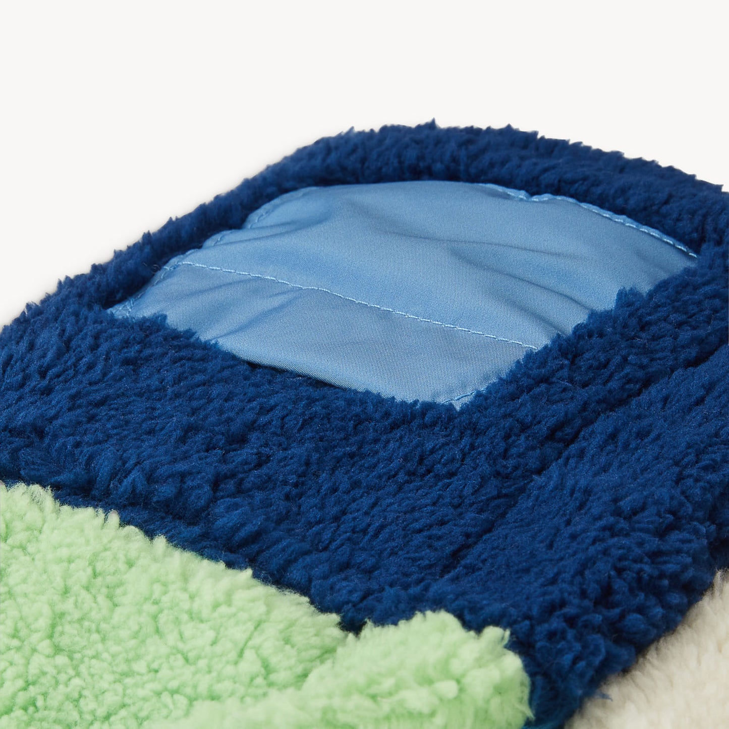 Magnetic Me | Blue Colorblock Sherpa Boys Jacket