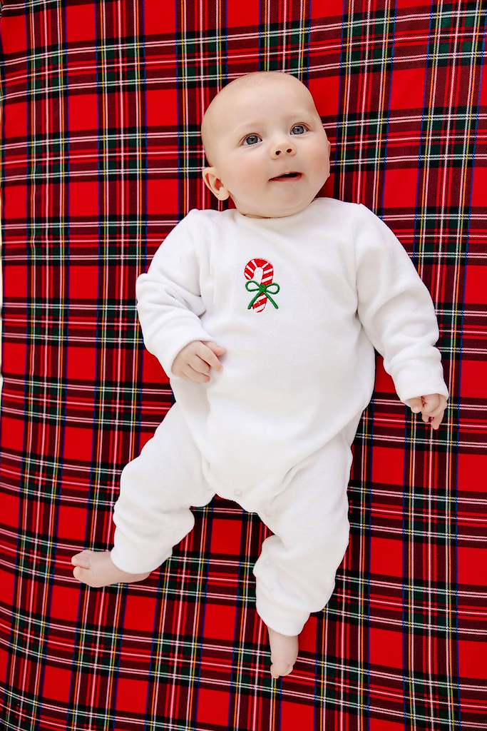 TBBC | Paxton Playsuit - Palmetto Pearl with Candy Cane