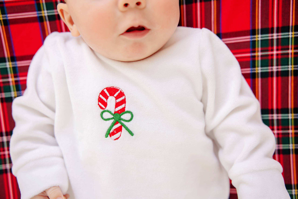 TBBC | Paxton Playsuit - Palmetto Pearl with Candy Cane