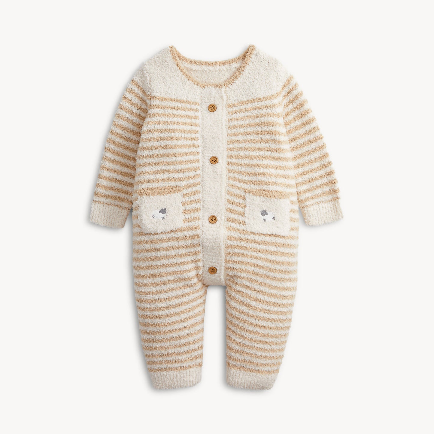 Magnetic Me | Chenille Cream Sweater Romper